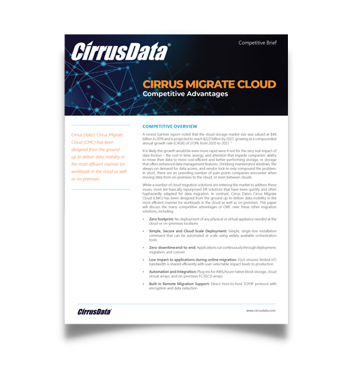 Technology Brief: Cirrus Migrate Cloud